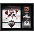 Joel Farabee Philadelphia Flyers 12" x 15" 2024 NHL Stadium Series Sublimated Plaque with Game-Used Ice - Limited Edition of 200