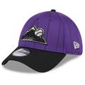 Men's New Era Purple Colorado Rockies 2024 Batting Practice 39THIRTY Flex Hat