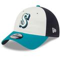 Men's New Era Cream Seattle Mariners 2024 Batting Practice 9TWENTY Adjustable Hat