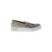 Vince Camuto Sneakers: Slip-on Platform Casual Silver Shoes - Women's Size 7 - Round Toe