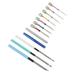 12PCS Embroidery Punch Crochet Knitting Pen with Seam Opener Kit for Embroidery Sewing Accessories