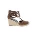 DV Wedges: Brown Solid Shoes - Women's Size 7 - Round Toe