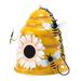 Hanging Decorative Bird House Metal Bee Shaped Bird Nest Iron Craft Ornaments