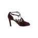 Valentino Garavani Heels: Pumps Stilleto Bohemian Burgundy Solid Shoes - Women's Size 36.5 - Round Toe