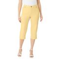Plus Size Women's Invisible Stretch® Contour Capri Jean by Denim 24/7 in Banana (Size 24 W) Jeans