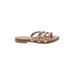 Sincerely Jules Sandals: Tan Print Shoes - Women's Size 9 - Open Toe