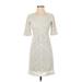 Tahari by ASL Cocktail Dress: Ivory Dresses - Women's Size 0