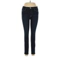 FRAME Denim Jeggings - High Rise Skinny Leg Boyfriend: Blue Bottoms - Women's Size 30 - Dark Wash