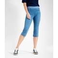 5-Pocket-Jeans RAPHAELA BY BRAX "Style PAMINA CAPRI" Gr. 50K (25), Kurzgrößen, blau (denim) Damen Jeans 5-Pocket-Jeans