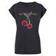 T-Shirt MERCHCODE "Damen Ladies Kings Of Leon - Cherries T-Shirt" Gr. XL, blau (navy) Herren Shirts T-Shirts