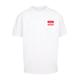 T-Shirt MERCHCODE "Herren Lewis Capaldi - Hello it's me Heavy Oversize Tee" Gr. S, weiß (white) Herren Shirts T-Shirts