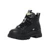 Trainingsschuh BUFFALO "Buffalo Damen Buffalo Aspha Nc Mid Bootie Flat", Damen, Gr. 41, schwarz, Kunstfaser, unifarben, Schuhe Schnürboots Workerboots
