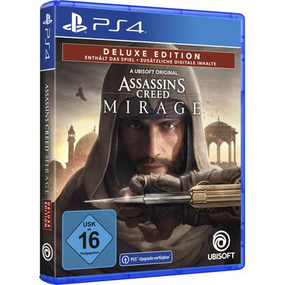 UBISOFT Spielesoftware "Assassin's Creed Mirage Deluxe Edition - (kostenloses Upgrade auf PS5)" Games braun (eh13) PlayStation 4 Spiele