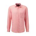 Leinenhemd OLYMP "Casual" Gr. XXL, N-Gr, rosa (rose) Herren Hemden Langarm