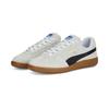 Sneaker PUMA "HANDBALL", Gr. 44,5, schwarz-weiß (puma weiß, puma schwarz, gum), Leder, mehrfarbig, sportlich, Schuhe