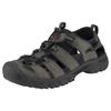 Sandale KEEN "TARGHEE III S", Gr. 44,5, grau (grau, schwarz), Leder, sportlich, Schuhe