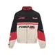 Trainingsjacke FUBU "Herren FM233-003-2 Corporate Track Jacket" Gr. XXL, bunt (creme, black, red) Herren Jacken Trainingsjacken