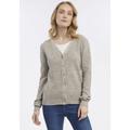 Strickjacke RAGWEAR "Strickjacke KALISHA" Gr. L (40), weiß (bone) Damen Strickjacken