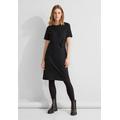 Jerseykleid STREET ONE Gr. 36, EURO-Größen, schwarz (black) Damen Kleider Freizeitkleider
