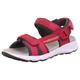 Sandale SUPERFIT "CRISS CROSS WMS: Mittel" Gr. 32, rot (rot, grau) Kinder Schuhe