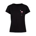 T-Shirt MERCHCODE "Damen Ladies Flamingo Box Tee" Gr. M, schwarz (black) Herren Shirts T-Shirts