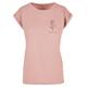 T-Shirt MERCHCODE "Damen Ladies Spring - Tulip Flower T-Shirt" Gr. L, rosa (duskrose) Herren Shirts T-Shirts