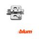 Blum - Envasado- base Cruz Steel 0mm C-Exc. Clip top - Plaqué nickel