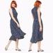 Kate Spade Dresses | Kate Spade Navy Cloud Midi Dress | Color: Blue/White | Size: 2