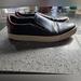 Burberry Shoes | Burberry Perforated Check Leather Mens Slip On Sneaker Loafer Size 43/10 | Color: Black | Size: 10