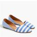 J. Crew Shoes | J. Crew Zoe D’orsay Flats | Color: Blue/White | Size: 7