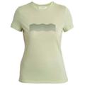 Icebreaker - Women's Tech Lite III S/S Tee Contour Waves - Merinoshirt Gr S beige