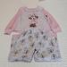 Disney Pajamas | Disney Minnie Mouse Girls Pj Set, Size 4/5 | Color: Gray/Pink | Size: 5g