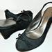 Coach Shoes | Coach Monogram Sling-Back Wedge | Color: Black | Size: 6.5