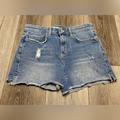 Anthropologie Shorts | Anthropologie Pilcro And The Letterpress Women’s Denim Slim Boyfriend Short | Color: Blue | Size: 27