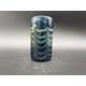 Erwin Eisch Kristall Glas Vase petrol signiert space age Pop Art modern design 80s 80er vintage