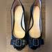 Coach Shoes | Andi Coach, Black Peep Toe Wedge Size 8 | Color: Black | Size: 8