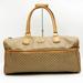 Gucci Bags | Gucci Old Micro Gg Boston Bag Travel Beige Pvc Ladies Vintage 012 58 0194 | Color: Cream | Size: Os
