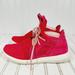 Adidas Shoes | Adidas Originals Tubular Defiant Womens Red Lace Up Running Sneakers C1050 | Color: Red | Size: 10