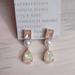 Anthropologie Jewelry | Anthropologie Opal Effect Stone Gold Pearl Charm Earrings Y2k Bling | Color: Gold | Size: Os