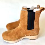 J. Crew Shoes | J.Crew Suede Chelsea Clog Boot In Burnished Pecan Nwot | Color: Black/Tan | Size: 6.5