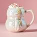 Anthropologie Dining | Anthropologie Merry Snowman Mug, New!! | Color: Silver/White | Size: Os