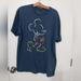 Disney Shirts | Disney Men's Short Sleeve Navy Blue Mickey Mouse T Shirt Xl | Color: Blue | Size: Xl