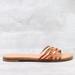 Madewell Shoes | Madewell The Tracie Crisscross Women's Size 7.5 Us Tan Slide Slip On Sandals | Color: Tan | Size: 7.5