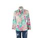 Lilly Pulitzer Tops | Lilly Pulitzer Women's White Multicolor Floral Long Sleeve Button Up Shirt Sz S | Color: Red/White | Size: S