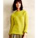 Anthropologie Sweaters | Anthropologie Field Flower Lime Green Knit Sweater | Color: Green/Yellow | Size: S
