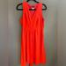 J. Crew Dresses | J. Crew Melon Colored Midi Dress Sleeveless V Neck Size 10 | Color: Pink/Red | Size: 10