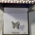 Giani Bernini Jewelry | Bnwt- Giani Bernini Cz Baguette Butterfly Ring (1-1/2 Ct. T.W.) In Ss-Size 6 | Color: Silver/White | Size: 6