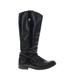 FRYE Boots: Black Print Shoes - Women's Size 9 1/2 - Round Toe