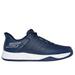 Skechers Men's Slip-ins Relaxed Fit: Viper Court Reload Sneaker|Size 9.0 Extra Wide|Navy/Yellow|Textile/Synthetic|Vegan|Machine Washable|Arch Fit