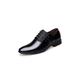 VIPAVA Men's Lace-Ups Men's Wedding Shoes Black Brown Oxford Shoes Formal Office Business Strap Men's Shoes (Color : Schwarz, Size : 4.5 UK)